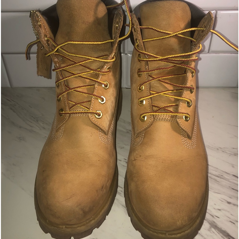 TIMBERLAND PREMIUM 6IN WATERPROOF BOOT WHEAT NUBUCK MENS